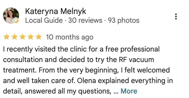 Kateryna Melnyk — Google review